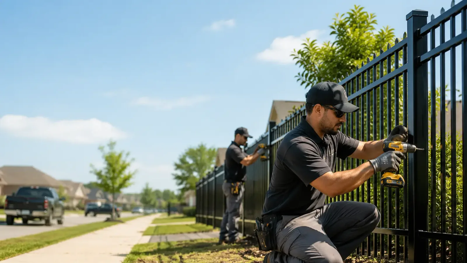 Metal Fence Installation in Woodworth, LA
